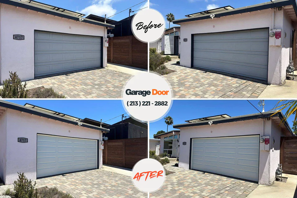 Before and after: garage door repair Discovery Harbour, HI